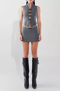 BY.DYLN Justine Bow Detail Vest Top