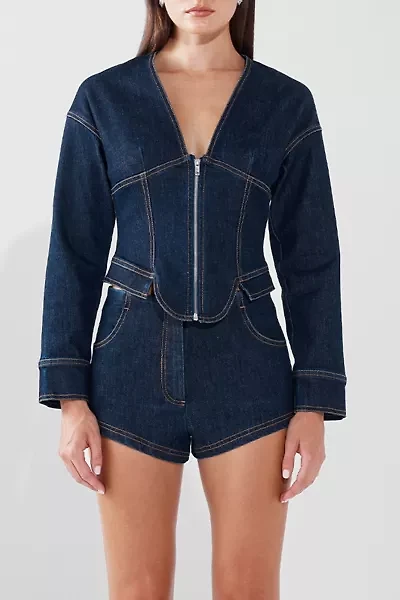 BY.DYLN Brayden Denim Micro Short