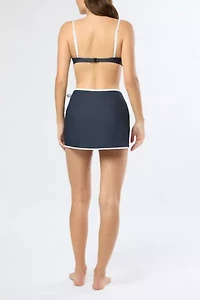 Onia Crochet Mesh Mini Wrap Skirt