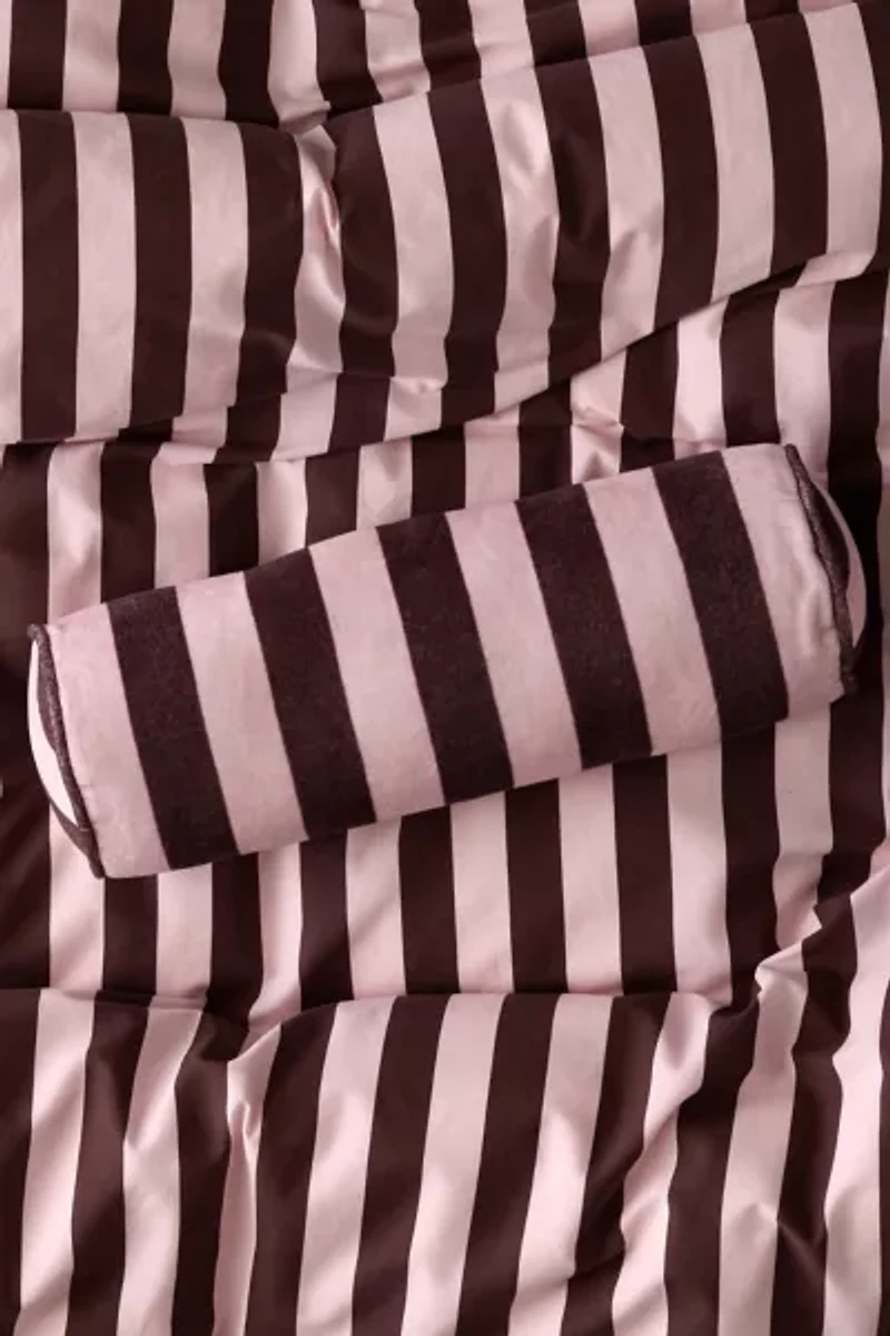 Awning Striped Round Bolster Pillow