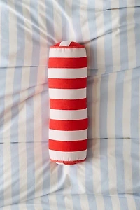 Awning Striped Round Bolster Pillow