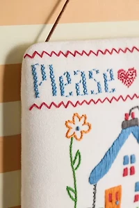 Needlepoint Embroidered Wall Hanging