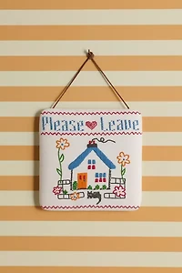 Needlepoint Embroidered Wall Hanging