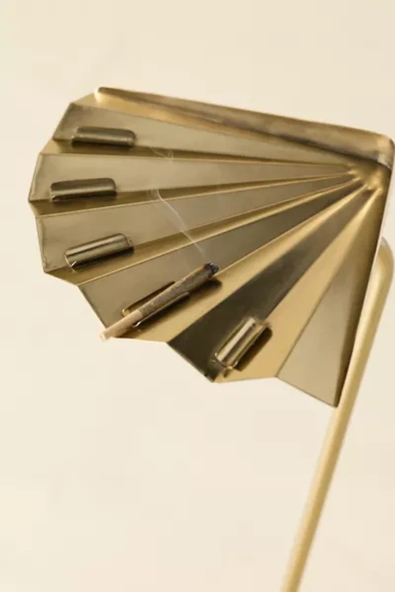 Fan Iron Smoking Side Table