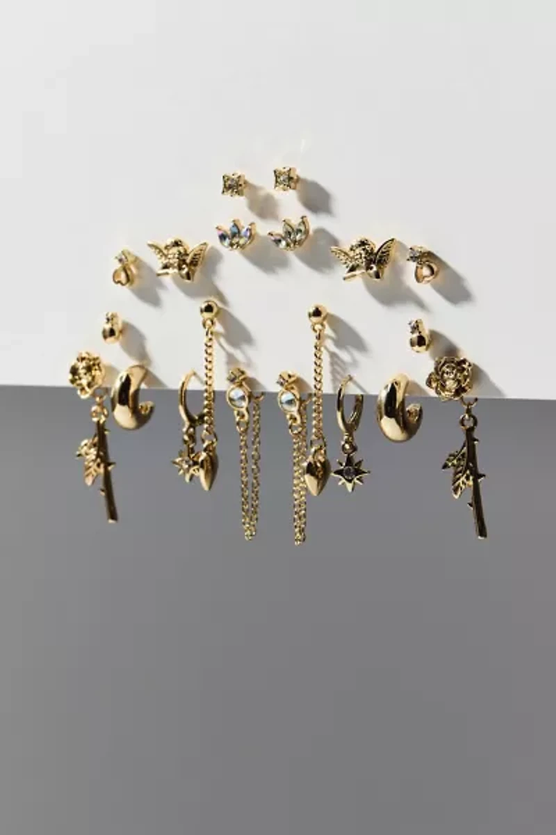 Celeste Post And Hoop Earring Set