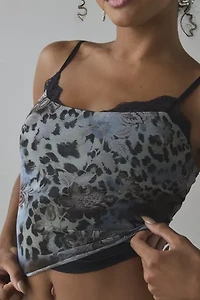 UO Ashley Lace Trim Mesh Cropped Cami