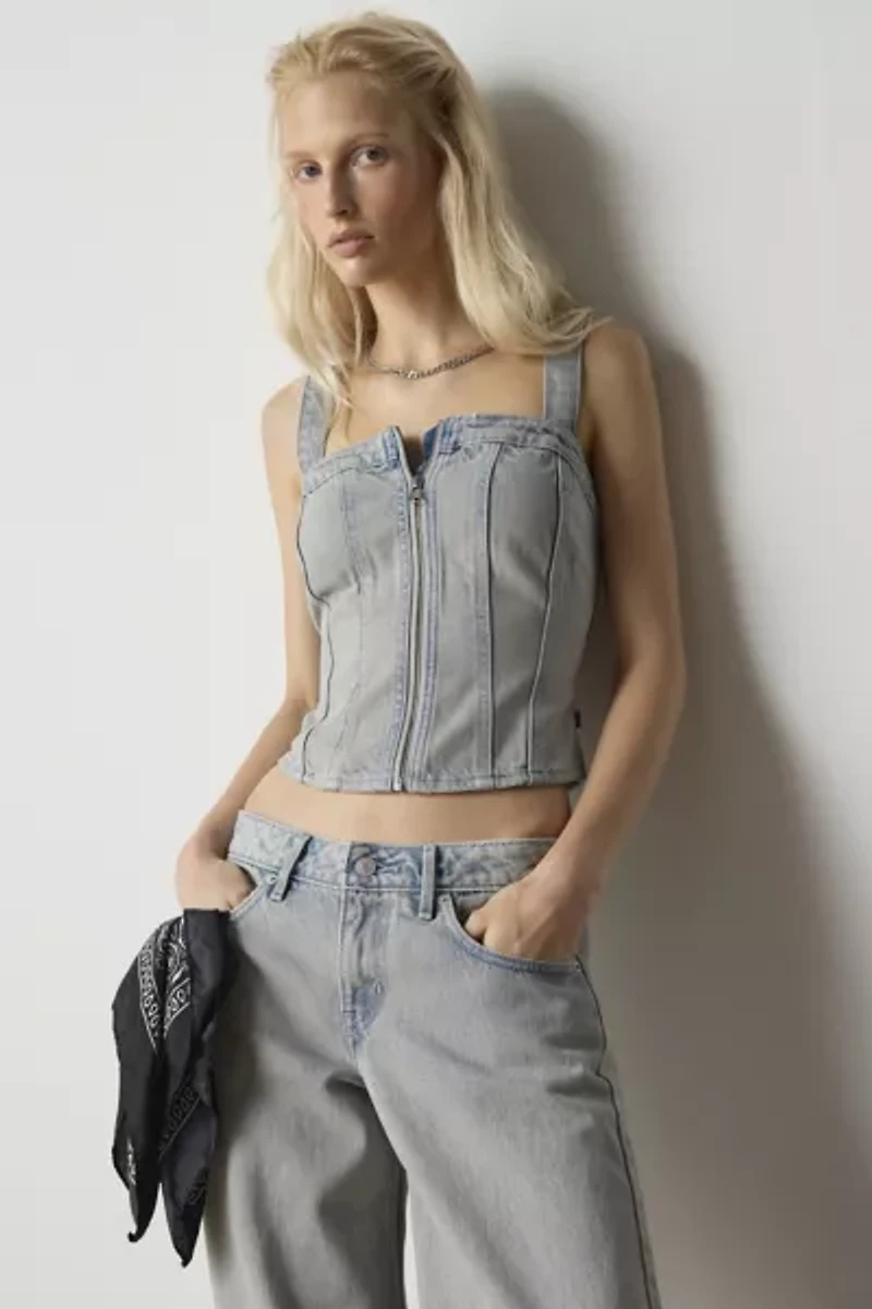 Levi’s® Boss Business Sculpted Bustier Denim Top