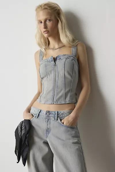 Levi’s® Boss Business Sculpted Bustier Denim Top