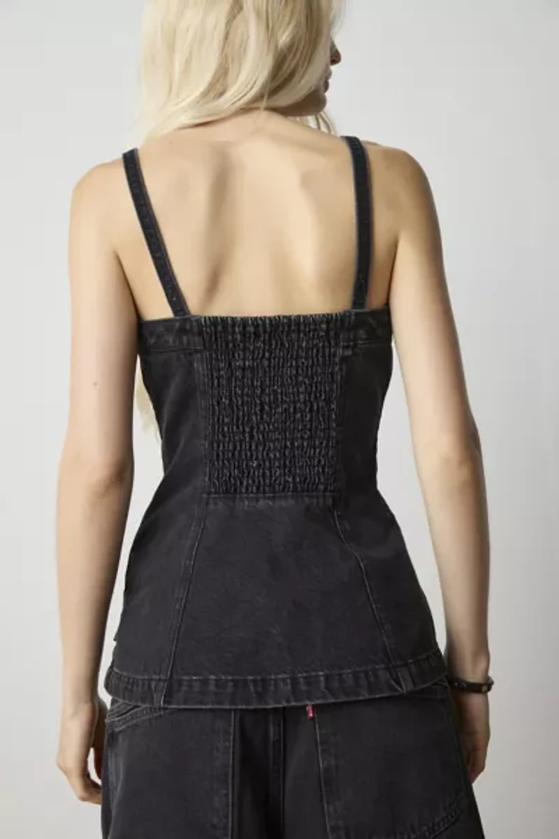Levi's® Tailored Bustier Denim Vest Top