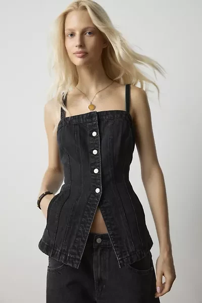 Levi's® Tailored Bustier Denim Vest Top