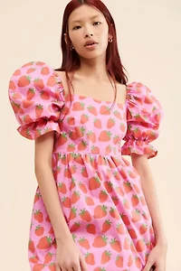 by Megan Crosby Sophie Strawberry Midi Dress