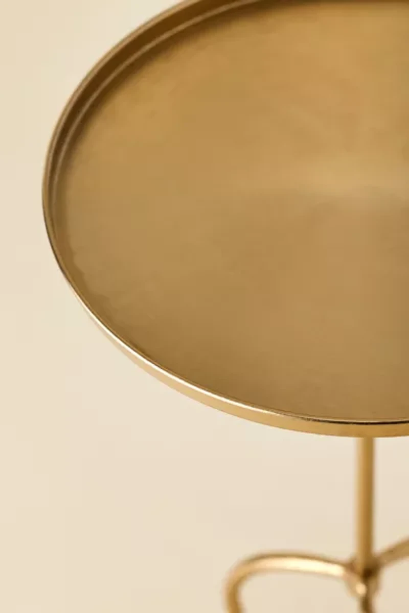 Mystic Wavy Leg Metal Side Table