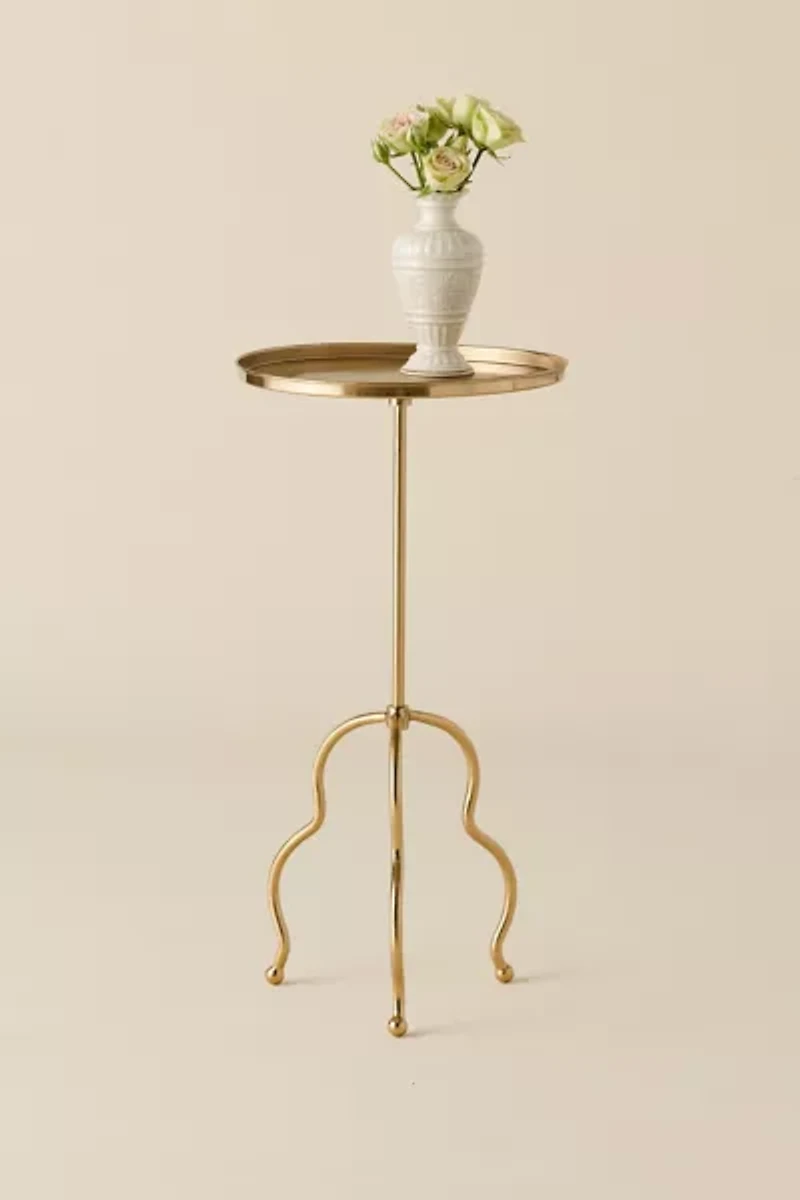 Mystic Wavy Leg Metal Side Table