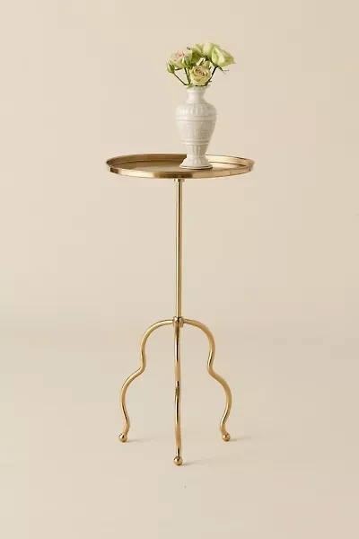 Mystic Wavy Leg Metal Side Table