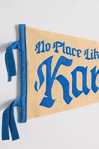 Game Day No Place Like Kansas College Pennant Flag Wall Hanging