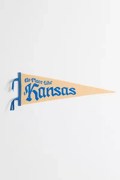 Game Day No Place Like Kansas College Pennant Flag Wall Hanging