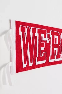 Game Day We’re Nuts College Pennant Flag Wall Hanging
