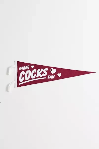Game Day Game Cocks Fan College Pennant Flag Wall Hanging