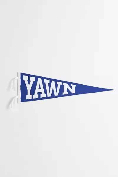 Game Day Yawn College Pennant Flag Wall Hanging