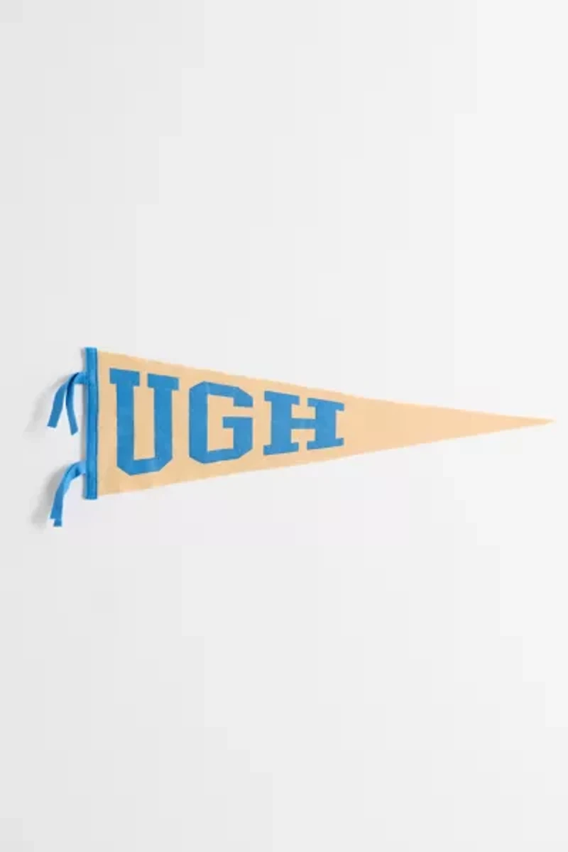 Game Day Ugh College Pennant Flag Wall Hanging