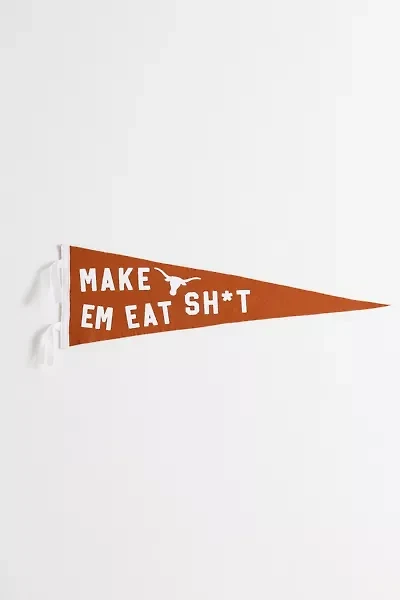 Game Day Make ‘Em Eat S*** College Pennant Flag Wall Hanging