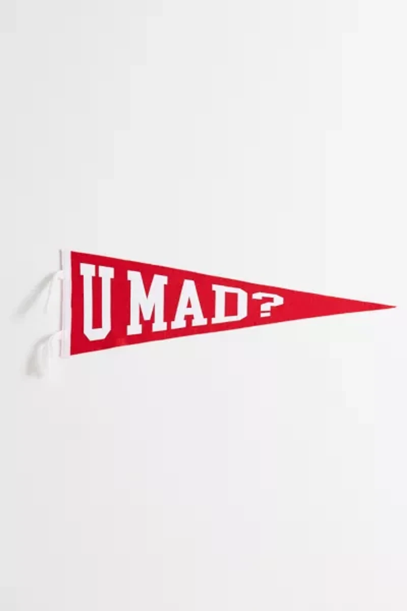 Game Day U Mad? College Pennant Flag Wall Hanging