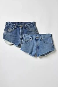 ReMADE By UO Wrangler Cheeky Denim Micro Short