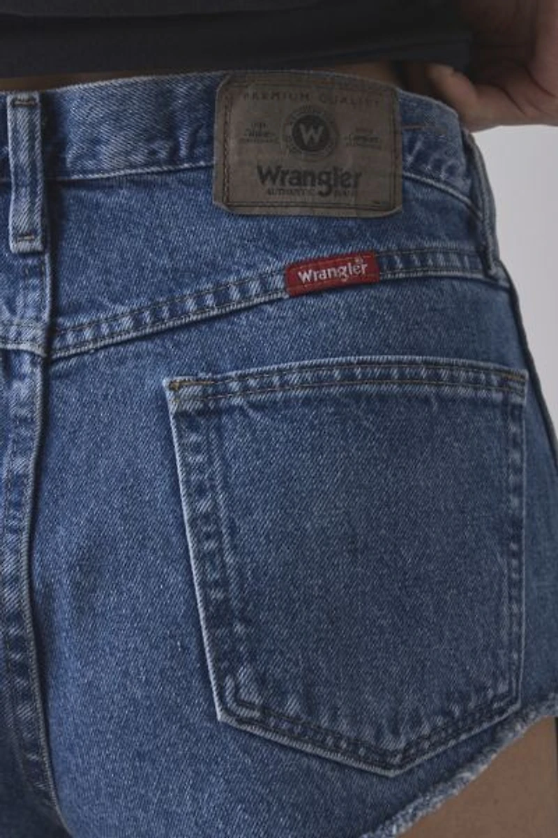 ReMADE By UO Wrangler Cheeky Denim Micro Short