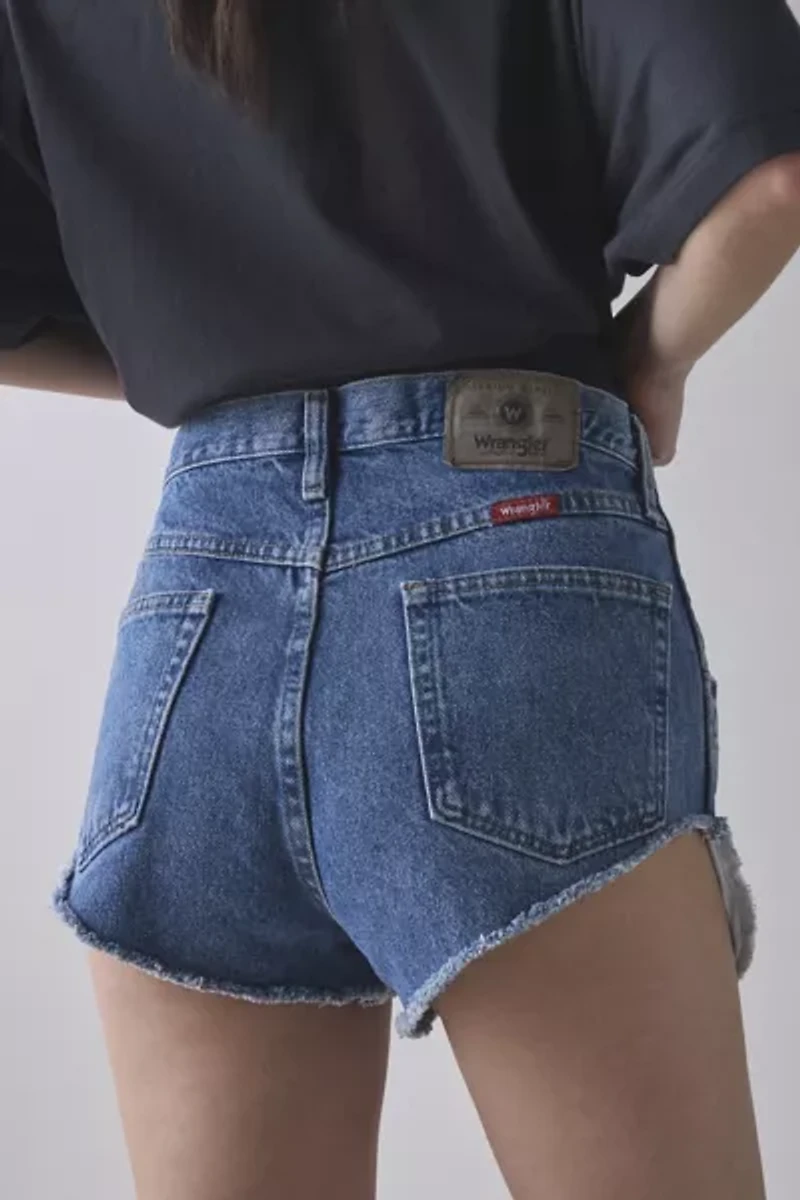 ReMADE By UO Wrangler Cheeky Denim Micro Short