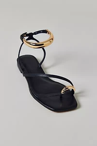 Steve Madden Odyssey Flat Leather Sandal