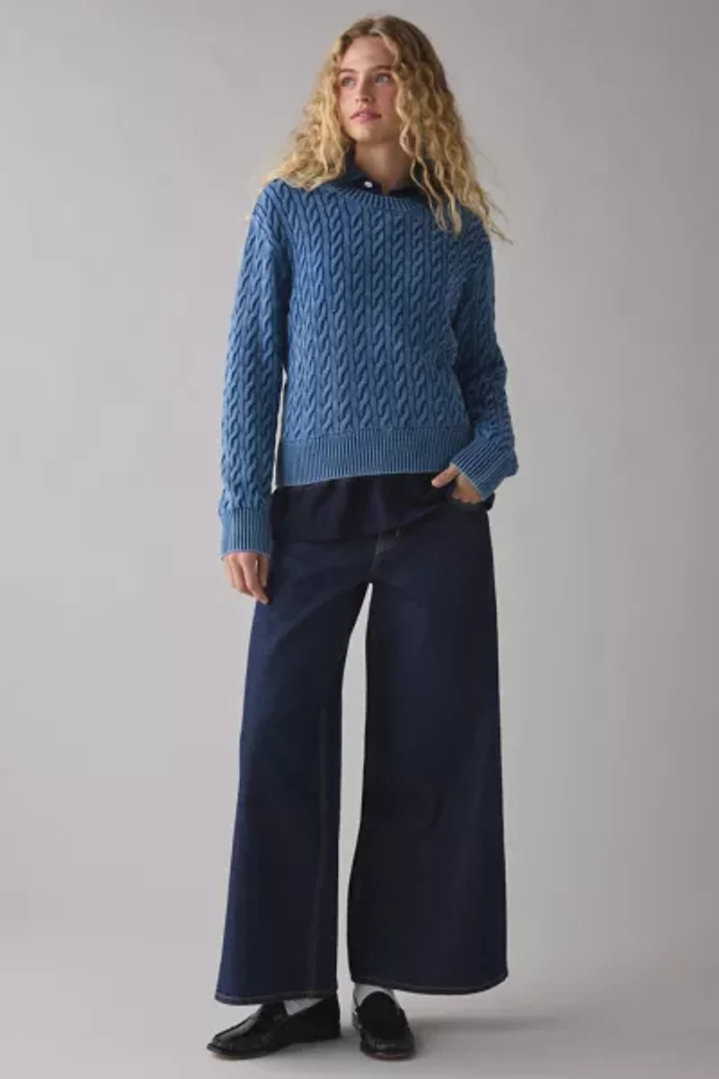 Levi's® Boyfriend Cable Knit Pullover Sweater