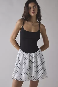 UO Sonnie Day Basque Waist Cami Mini Dress