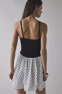UO Sonnie Day Basque Waist Cami Mini Dress