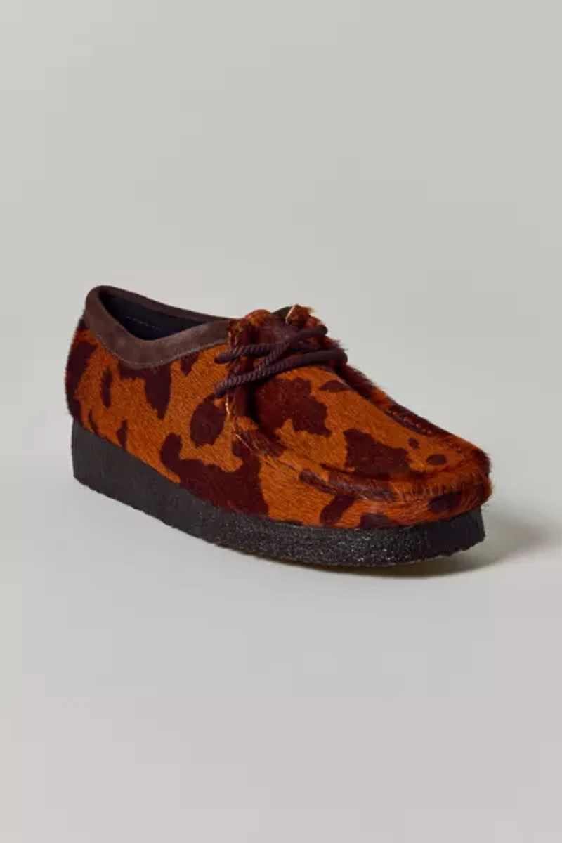 Clarks Women's Wallabee Cow Print Shoe
