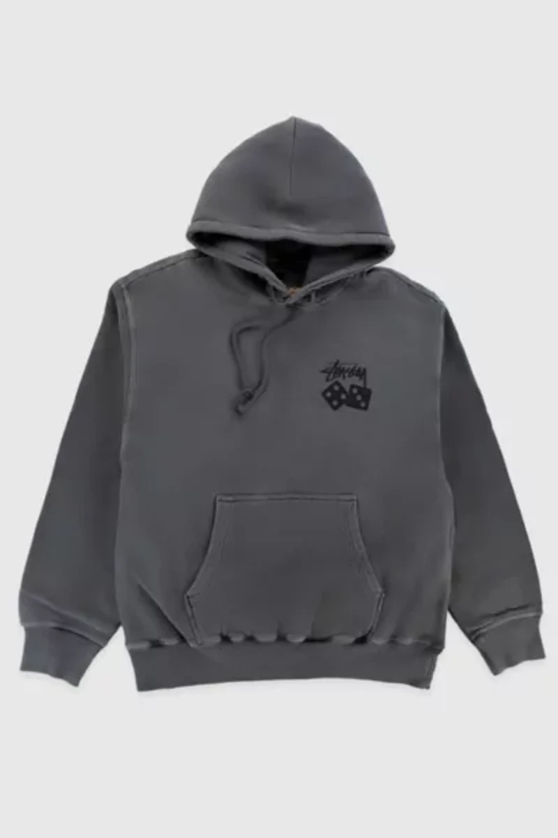 Stussy Pigment Dyed Dice Hoodie Sweatshirt