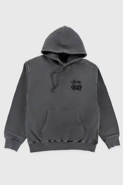 Stussy Pigment Dyed Dice Hoodie Sweatshirt