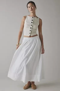 ReMADE By UO Made LA EcoVero™ Linen Button Front Tank Top