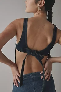 Lioness Rider Backless Denim Vest Top