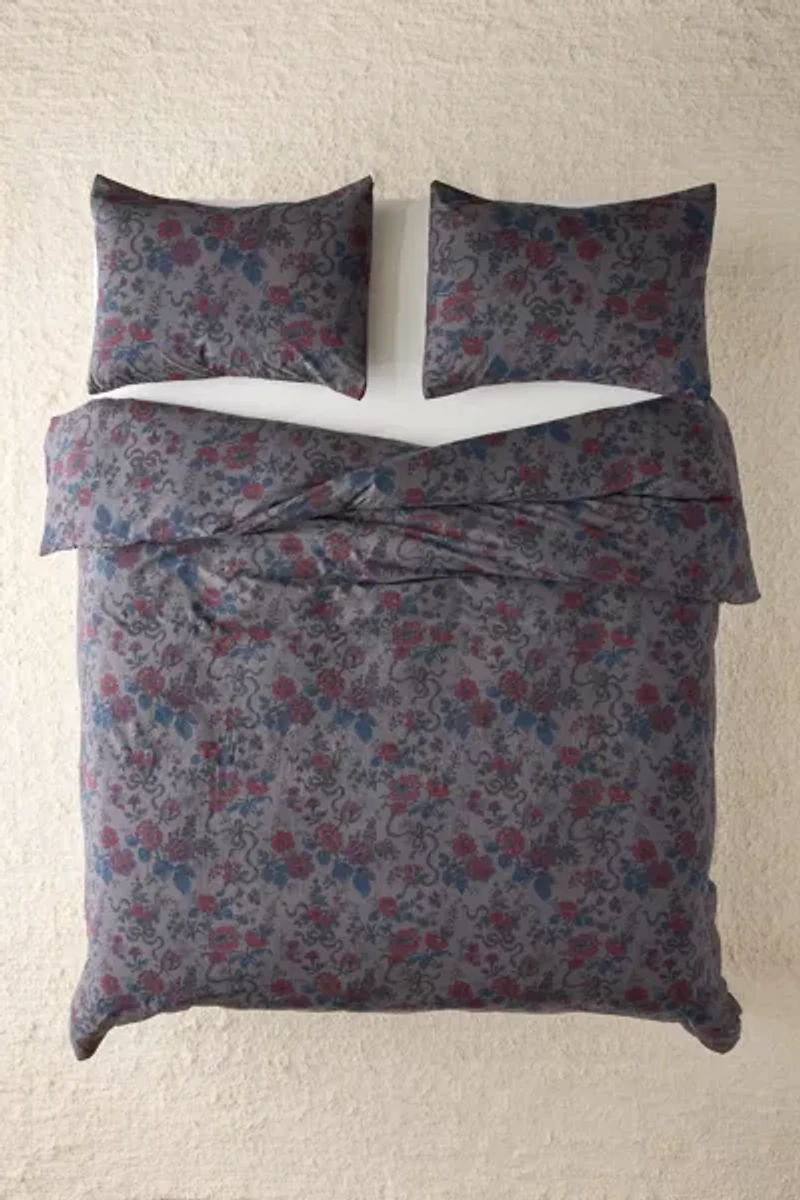 Catlyn Floral Patterned Duvet Set