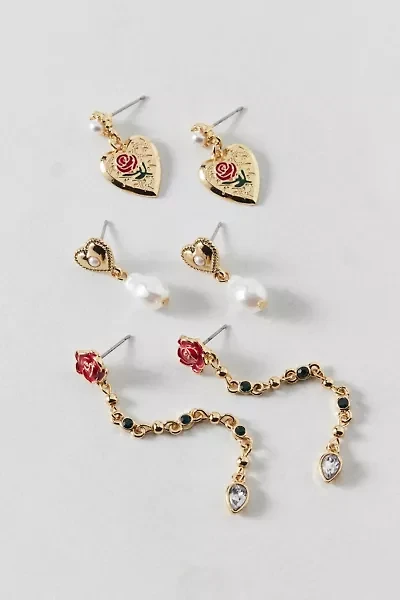 Belladona Pearl Dangle Earring Set