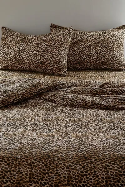 Printed Flannel Duvet Set