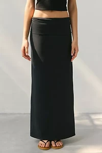 Out From Under Bec Foldover Maxi Skirt