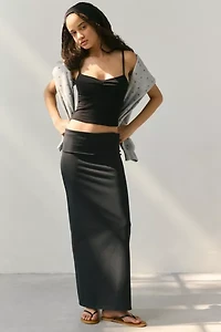 Out From Under Bec Foldover Maxi Skirt