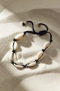 Knotted Cord Shell Bracelet