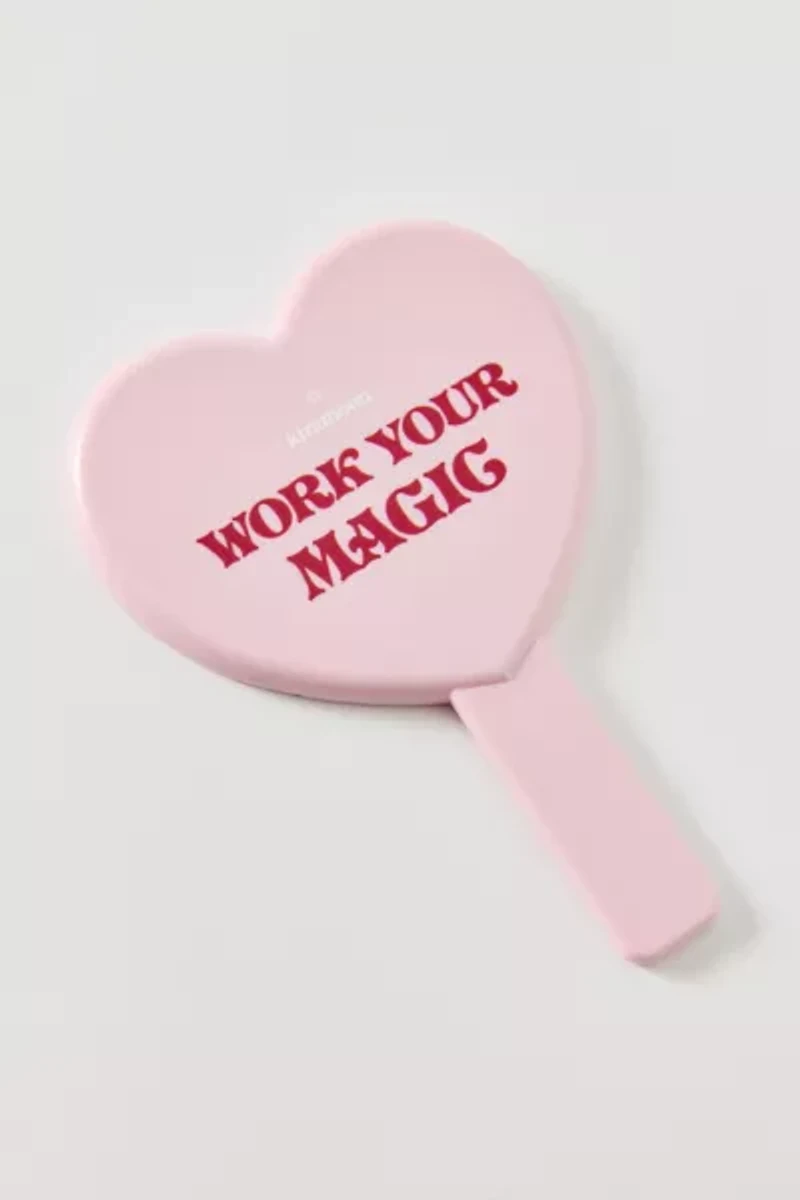 Kiramoon Work Your Magic Heart Shaped Handheld Mirror