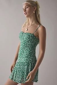 Kimchi Blue Mackenzie Mesh Drop Waist Mini Dress