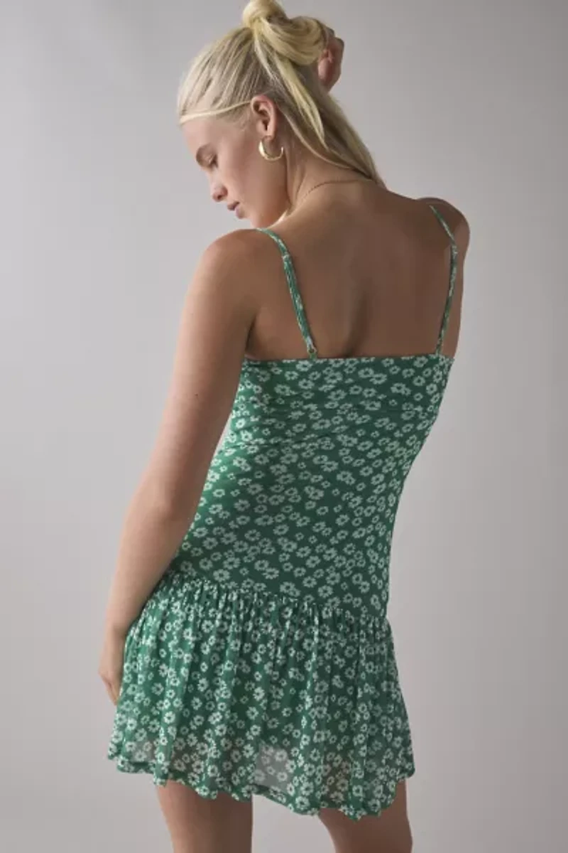 Kimchi Blue Mackenzie Mesh Drop Waist Mini Dress