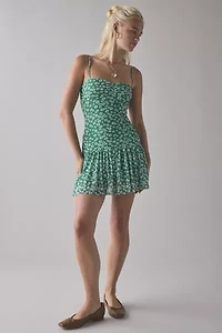 Kimchi Blue Mackenzie Mesh Drop Waist Mini Dress