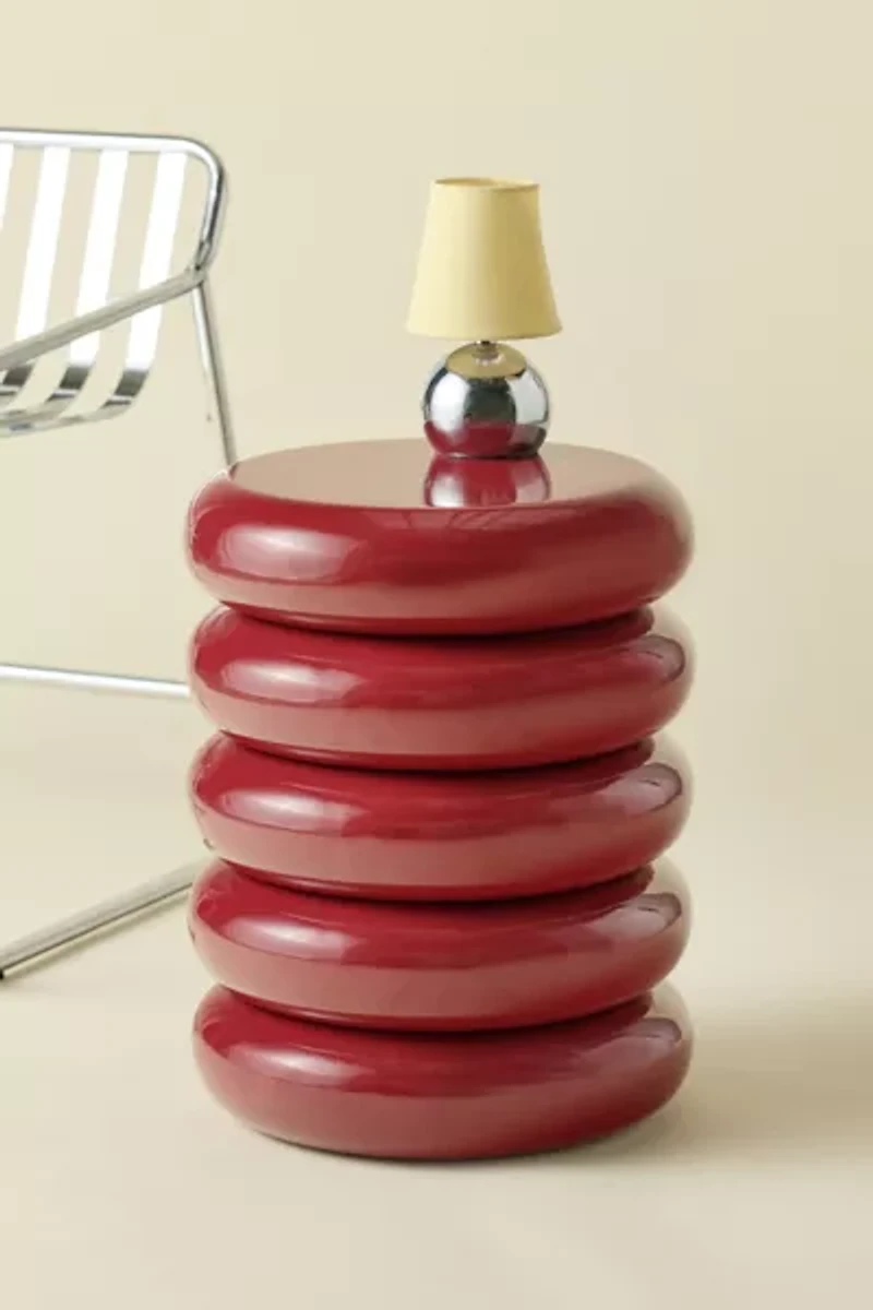 Jones Ribbed Iron Storage Side Table