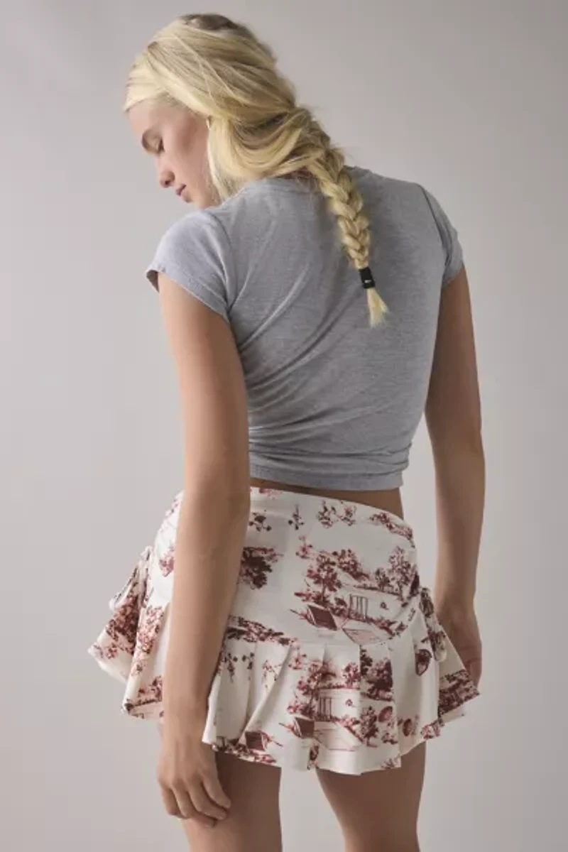 Out From Under Bec Pleated Micro Mini Skort